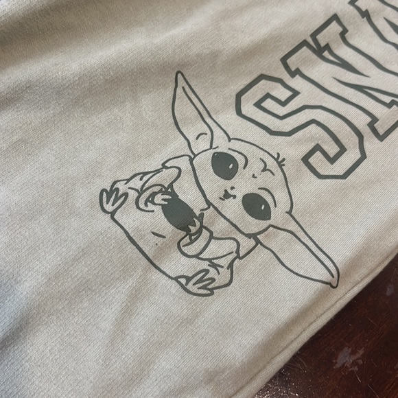 Star Wars Baby Yoda Colorblock Sweatpants “SNACKER” - Picture 3 of 5